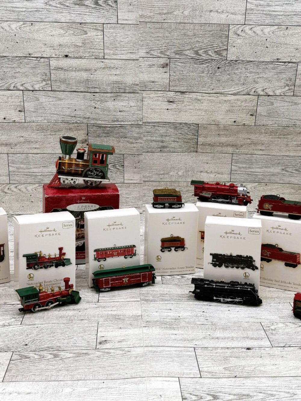 Hallmark Keepsake Lionel Trains Christmas Ornaments, Varied Train Types 11 each